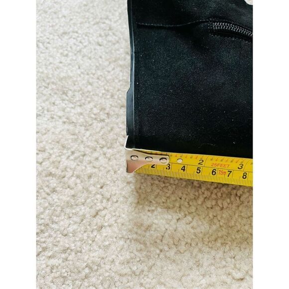 STUART WEITZMAN black Sidetrack suede wedge ANKLE BOOTS sz 8.5 - Picture 9 of 9